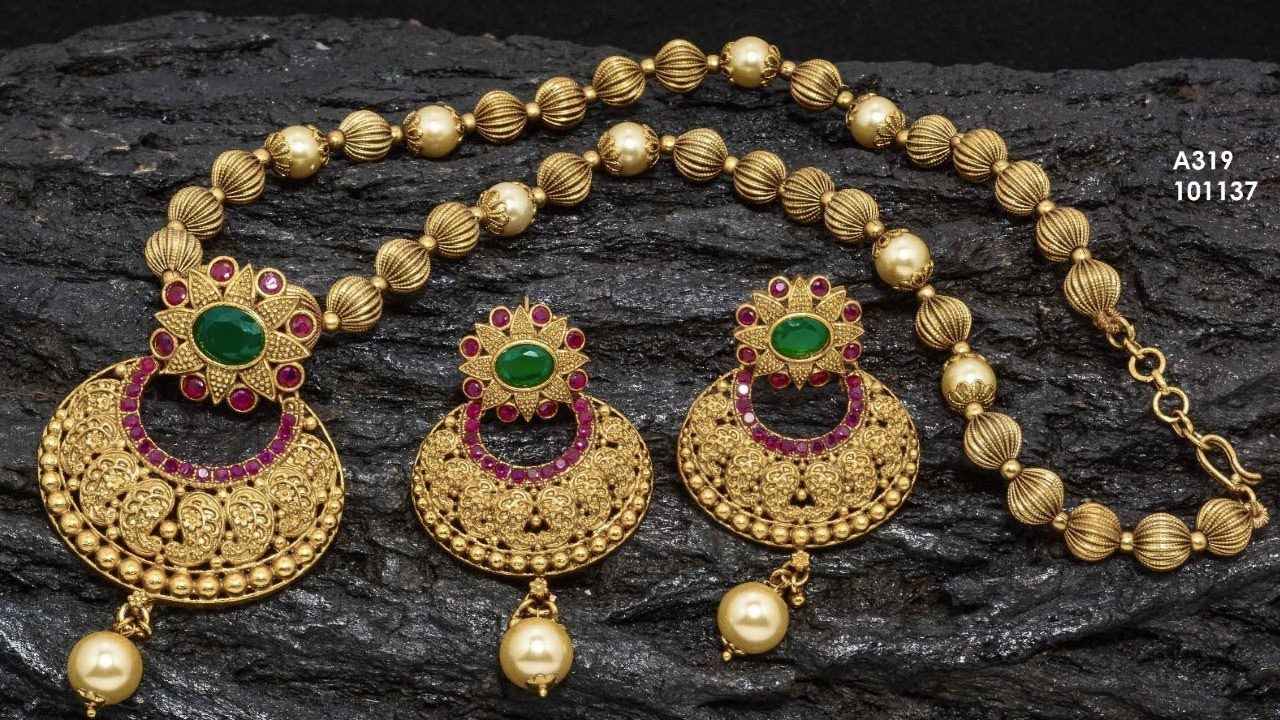 Exclusive Designer 1 Gram Gold Jewellery Designs Part 80 YouTube