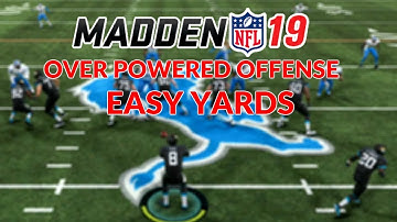 MADDEN 19 TIPS::EXPOSE EVERY DEFENSE WITH THIS OFFENSE| MADDEN 19 OVERPOWERED TIPS AND TRICKS