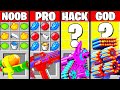 Minecraft Battle: TOY GUN NERF CRAFTING CHALLENGE - NOOB vs PRO vs HACKER vs GOD ~ Funny Animation