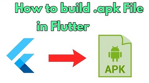 How to build .apk File in flutter in VS Code? Flutter Build apk