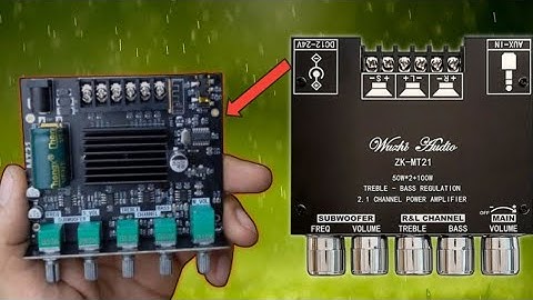 Cheap 200w 2.1 Amplifier - Wuzhi ZK-MT21 Unboxing Assembly and Test