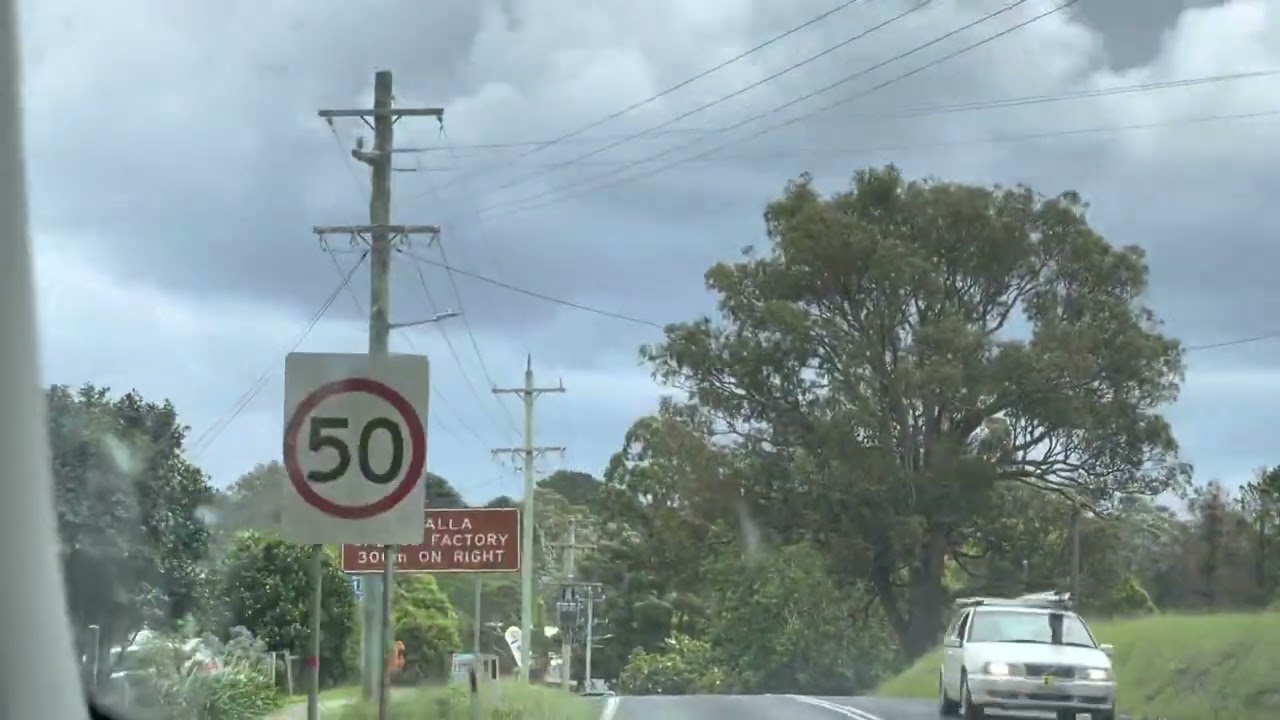 Driving north through the dairy town of Bodalla on the Eurobodalla Coast NSW