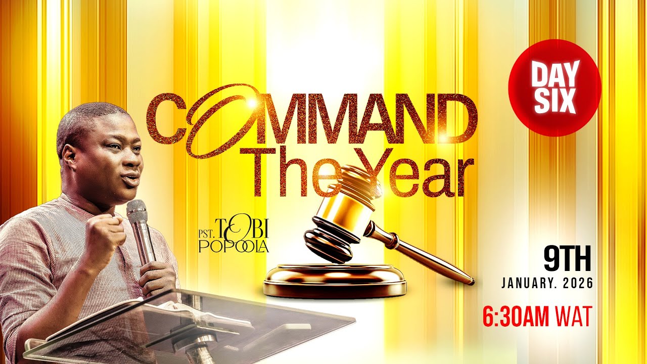 Command The Year 2026 (Day 6) with Pastor Tobi Popoola || 09|01||2026 ...