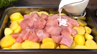 If you have chicken and potatoes! Prepare this incredibly tasty recipe!
