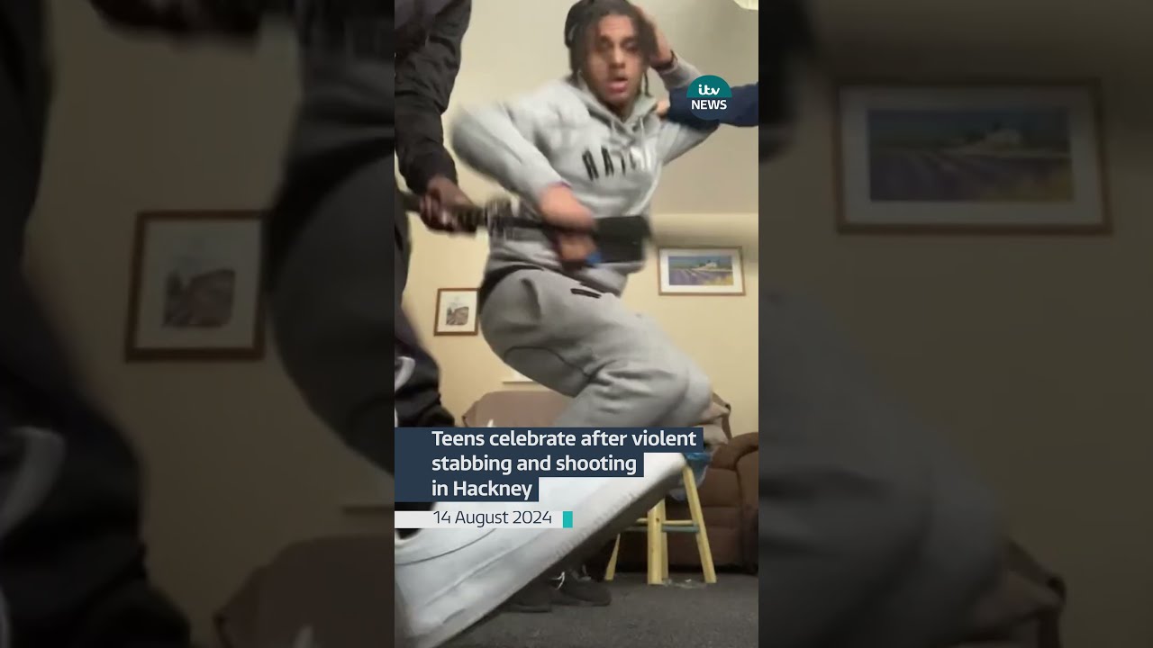 Teens Celebrate After Violent Stabbing And Shooting In Hackney Itvnews News Crime