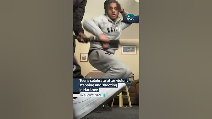 Teens celebrate after violent stabbing and shooting in Hackney #itvnews #news #crime