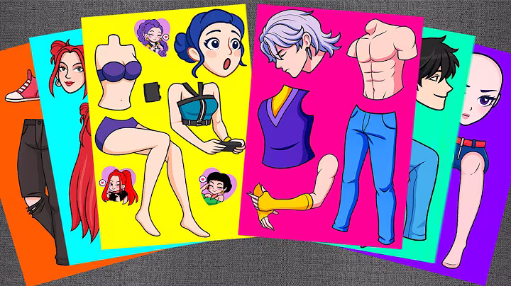 [paper diy] HUNTRIX ZOEY Falls for MYSTERY SAJA BOYS 💕 Sticker Book DIY | KPOP DEMON HUNTERS