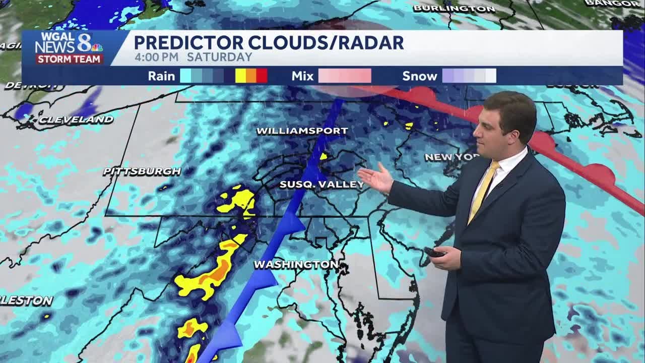 Widespread Rain Saturday PM In South Central Pennsylvania - YouTube