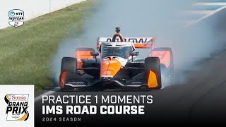 Top moments from Practice 1 // 2024 Sonsio Grand Prix at Indianapolis Motor Speedway | INDYCAR screenshot 1