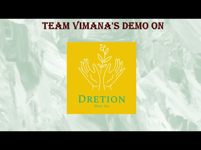 Dretion Demo Video | Technovation 2021 | Team Vimana