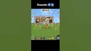 Minecraft New Year Build Hacks | Fireworks #shorts #minecraft