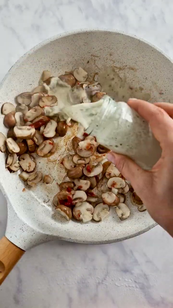 Champignon Rahm Soße | Schnelles Gericht - YouTube