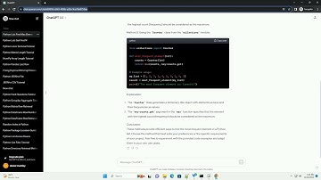 python list get most frequent element