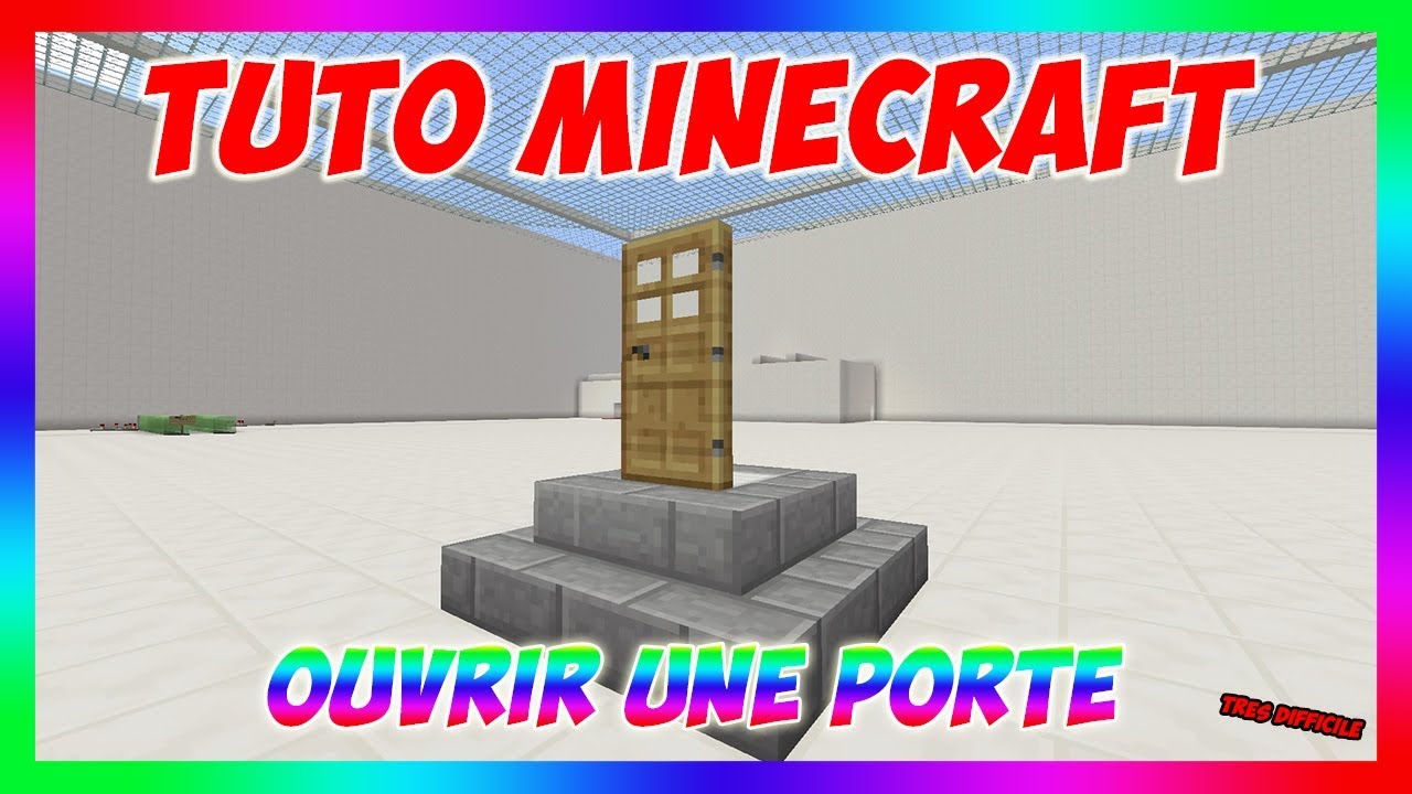 [TUTORIEL MINECRAFT] COMMENT OUVRIR UNE PORTE YouTube
