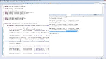 10 Scheduling Tasks For One Time Execution Using Executors -- Executor Framework