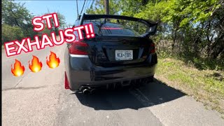 2018 WRX STI EXHAUST VIDEO 🔥 BORLA CATBACK CATTED DOWPIPE