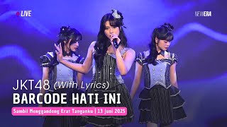 Download Lagu JKT48 - Barcode Hati Ini (Lirik) (Cynthia, Fiony, Kathrina) | TwT 13 Juni 2025 MP3 Download Lagu JKT48 - Barcode Hati Ini (Lirik) (Cynthia, Fiony, Kathrina) | TwT 13 Juni 2025 MP3