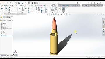 ☑️Solidworks tutorial | How to make a Gun Bullet in Solidworks