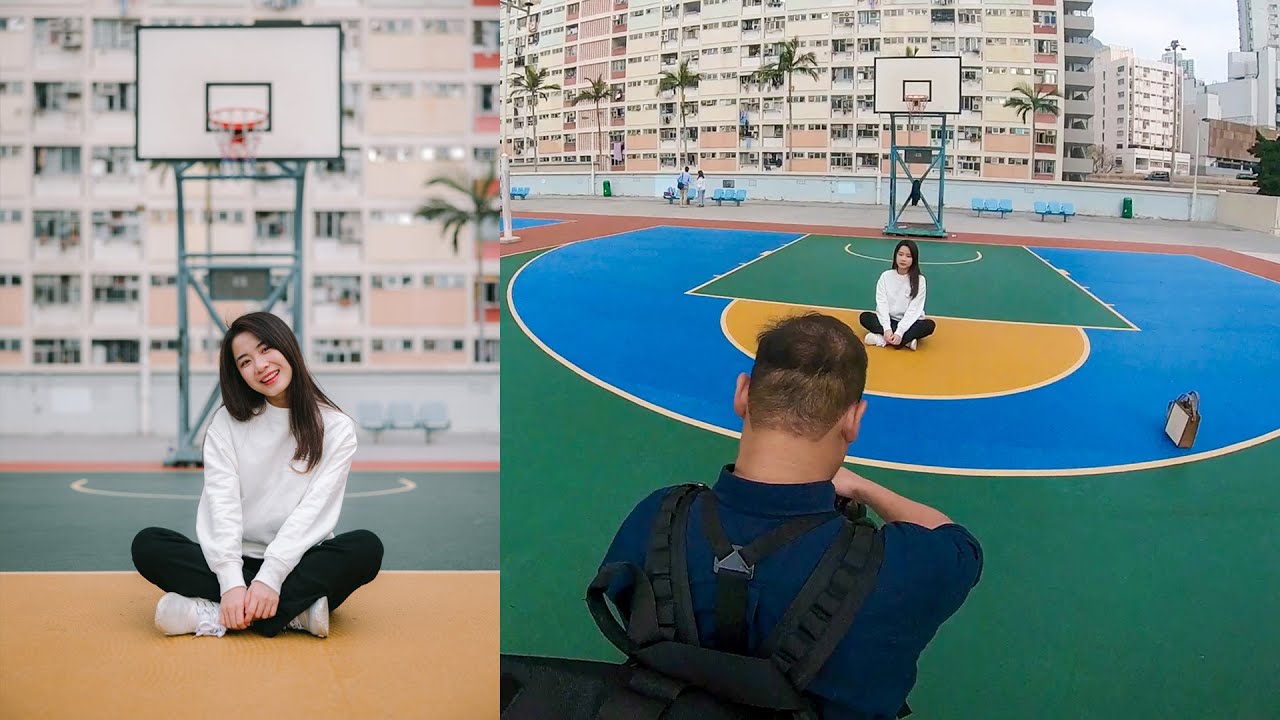 Natural Light Photoshoot at this Cool Basketball Court in Hong Kong!