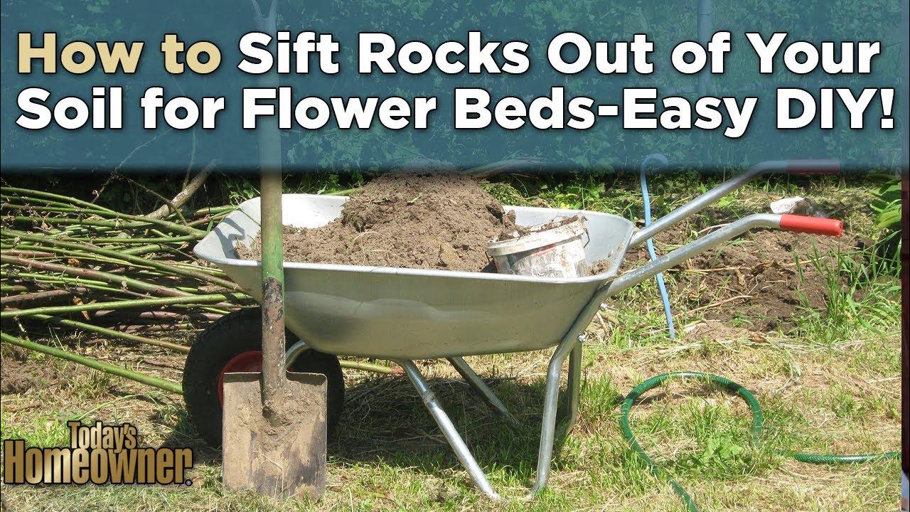 How to Sift Rocks Out of Your Soil for Flower BedsEasy DIY! YouTube