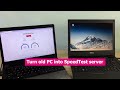 How to use a laptop as Speedtest server