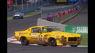 Touring Car masters Race 2 at Bathurst 500 with Geoff Fane and the White Line Racing Team .