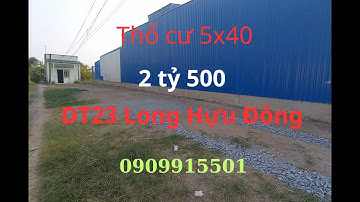T18. Đất thổ cư mặt tiền DT23 Long Hựu Đông, 5x40 giá 2 tỷ 500 #nhadatgiatotlongan