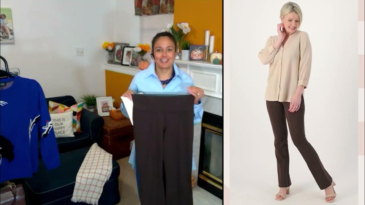 Women with Control Nina Waist Tummy Control Bootcut Pant on QVC