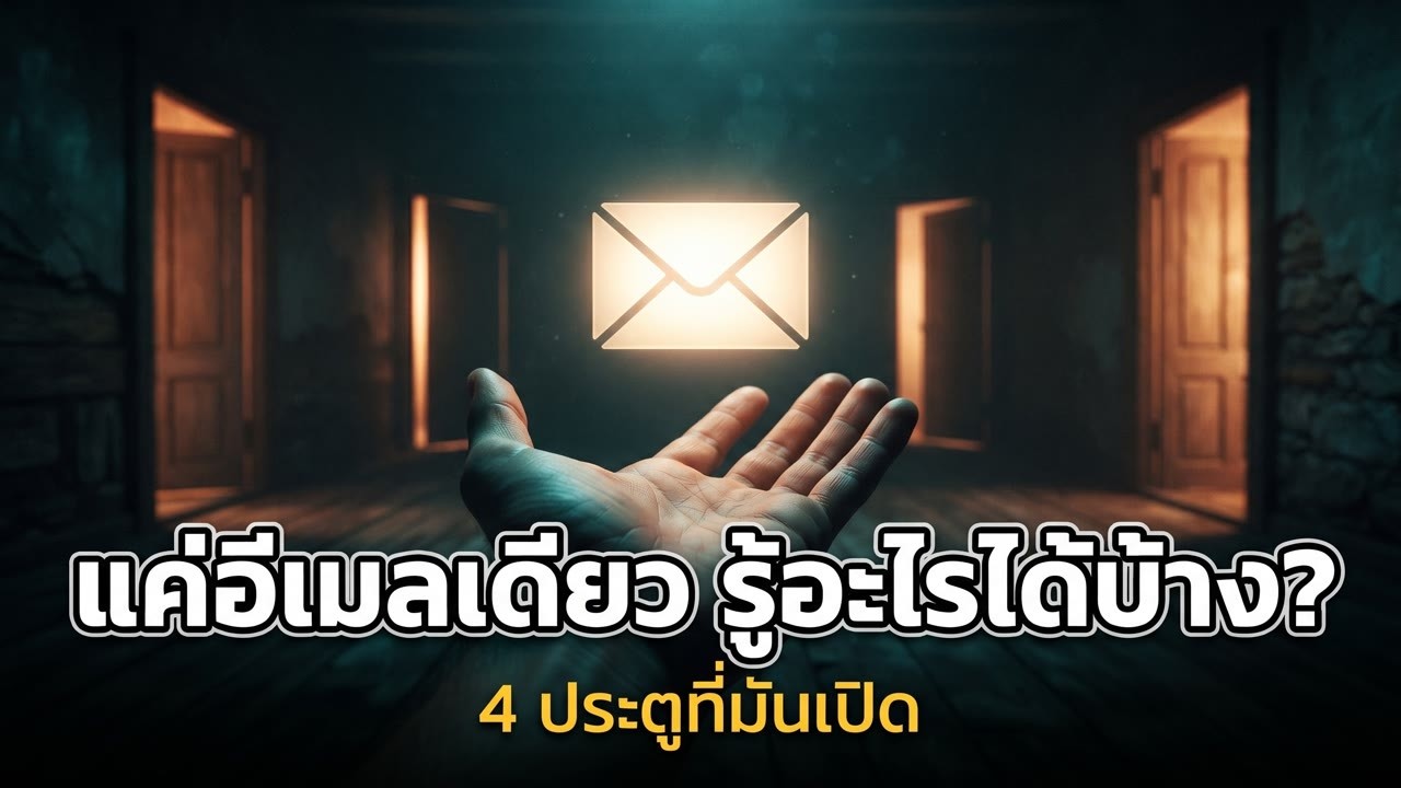 แค่อีเมลเดียว คนแปลกหน้ารู้อะไรเกี่ยวกับคุณได้บ้าง? 4 ประตูที่มันเปิด