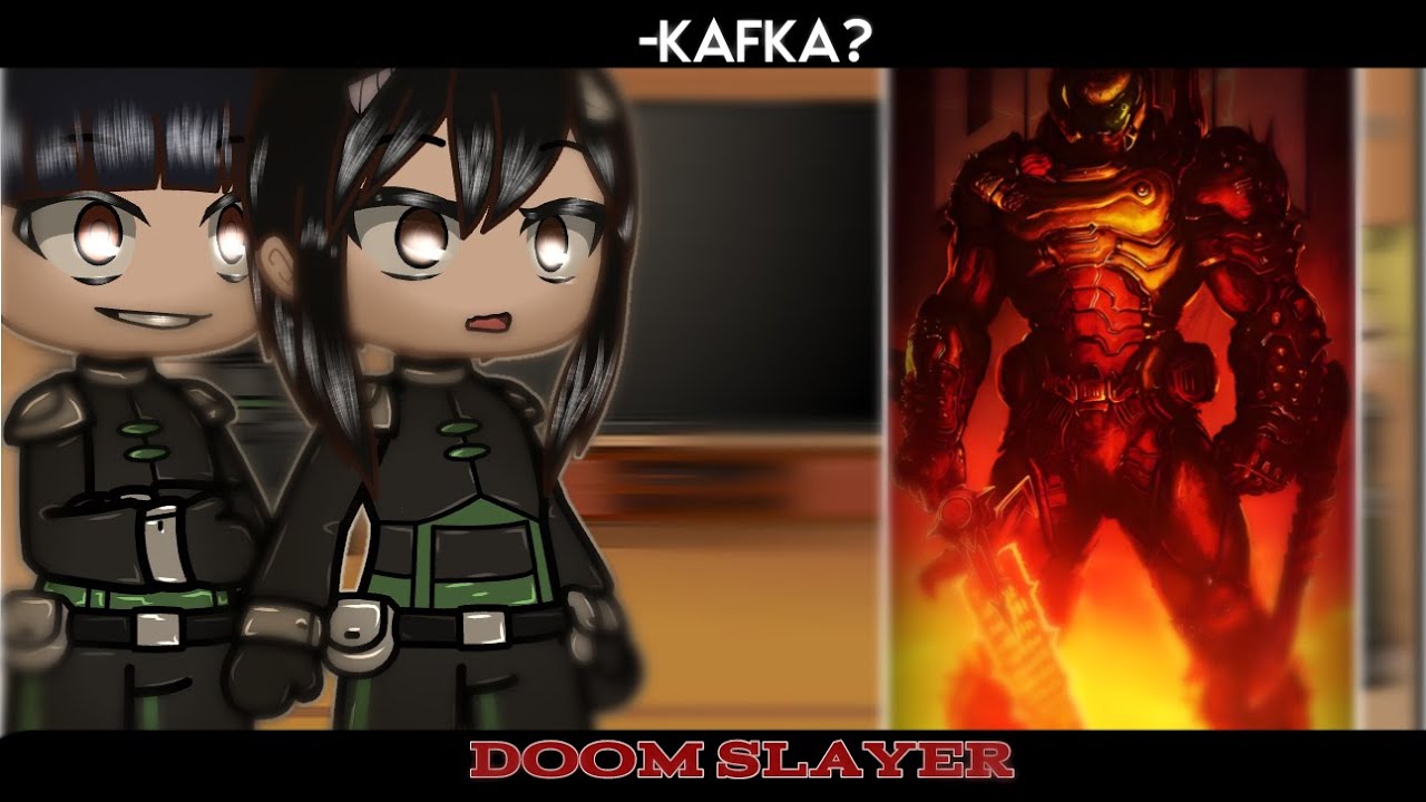 Kaiju No:8 Reacts to Kafka As Doom slayer/Doom guy|KAIJU NO 8|Xerocs