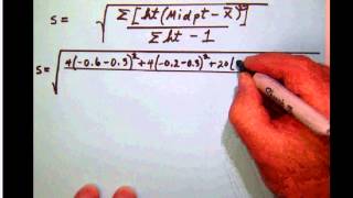 B 014 Estimating standard deviation of grouped data