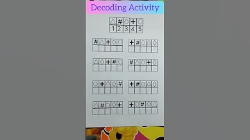 Decoding Activity #decoding #activity #numbers  #shorts
