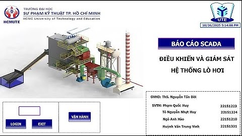 BÁO CÁO CUỐI KỲ SCADA: ĐIỀU KHIỂN VÀ GIÁM SÁT HỆ THỐNG LÒ HƠI TẦNG SÔI