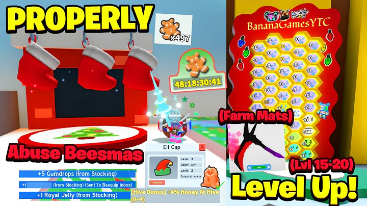 How To Make Use Of Beesmas Properly Before It Ends (early, mid, end game) (Bee Swarm Simulator)