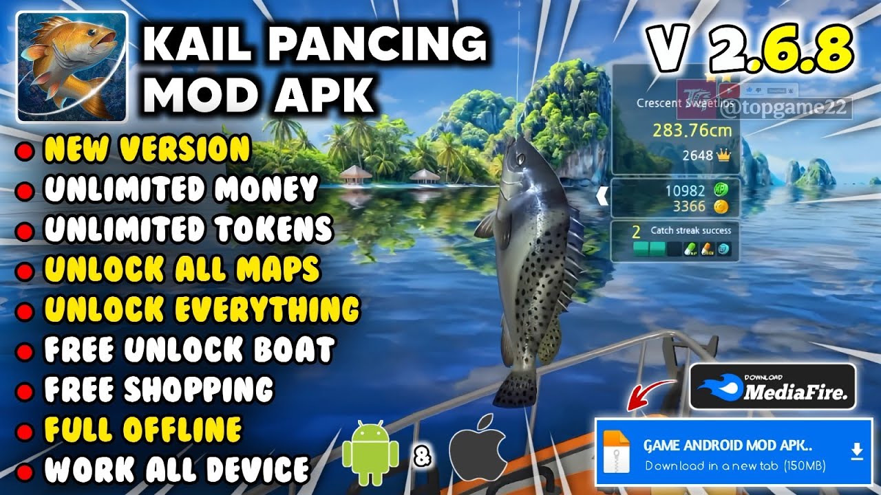 Fishing Hook 🔥 Mod Apk Versi 2.6.8 Terbaru 2025 - Unlimited Money & Unlock Everything 