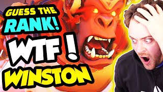 GUESS THE RANK! - THIS WINSTON WILL TRIGGER YOU! | Overwatch Coaching!