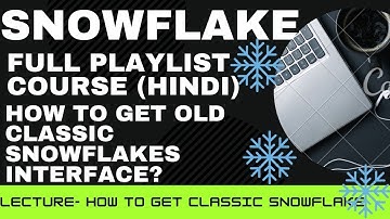 HOW TO GET OLD CLASSIC SNOWFLAKE INTERFACE?