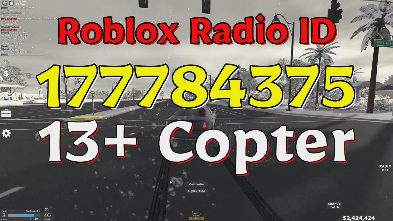 Copter Code Copter Roblox Radio Codes/IDs - YouTube