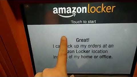 First Time: Amazon Locker