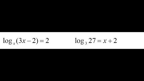 Solving Logarithmic Equations 31