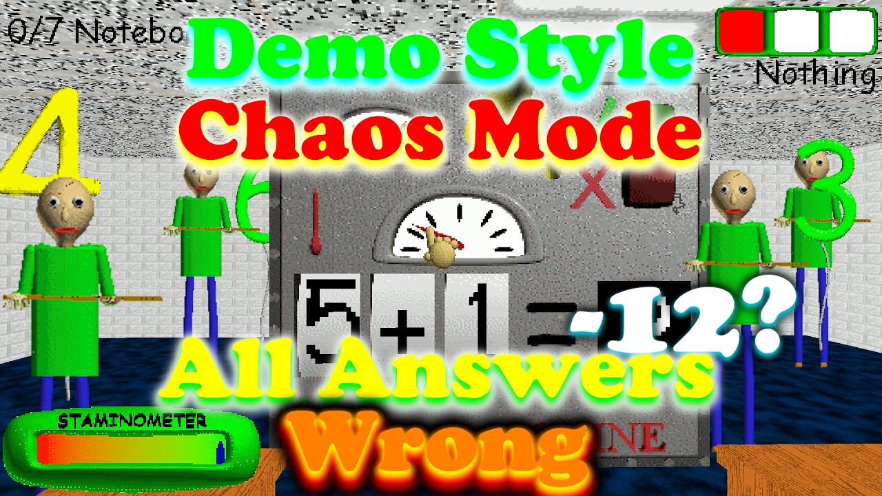 Demo Style Chaos Mode, All Answers Wrong (BBCR)