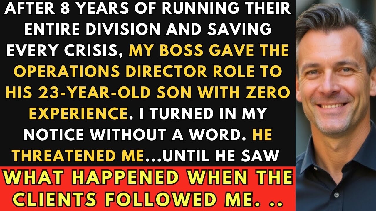Boss Promoted His Unqualified Son After My 8 Years Building The Division | Corporate.
