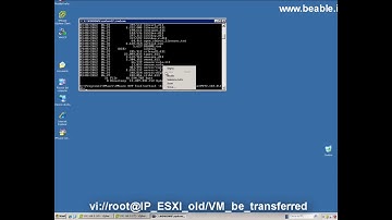 Tutorial 57  Transfer a VM from two ESXi servers with  OVF Tool