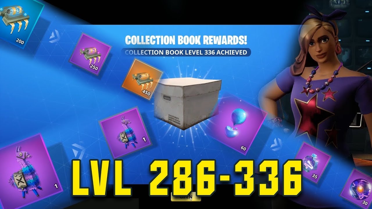 Fortnite Collection Book All Rewards Level 286 to 326 Evo ...