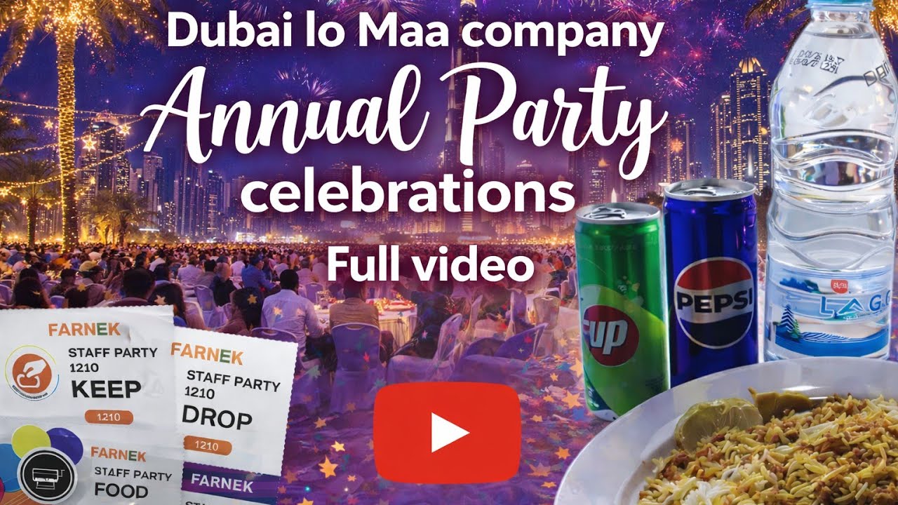 Dubai lo Maa company Annual Party Celebrations Full video // Farnek company Annual party // #party 