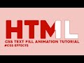 Text Fill Animation using HTML & CSS. #css #html #animation #frontend #coding #codeio