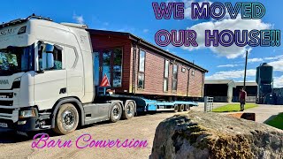 BARN CONVERSION// WE SPLIT OUR HOUSE IN HALF AND MOVED TO SITE!!