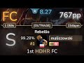 8.3⭐ maliszewski | MAX MAXIMIZER vs. DJ TOTTO - Rebellio [OUTRAGE] +HDHR 99.28% (#1 767pp FC) - osu!