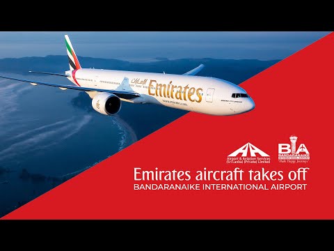 Emirates aircraft takes