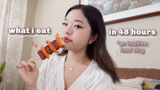 🍠 WHAT I EAT in 48 hours (intuitive + realistic) ft. korean meals at home 🥘